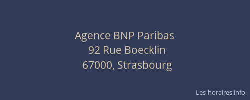 Agence BNP Paribas