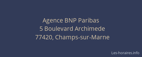 Agence BNP Paribas