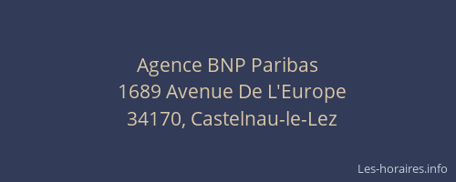Agence BNP Paribas