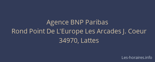 Agence BNP Paribas