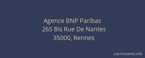 Agence BNP Paribas
