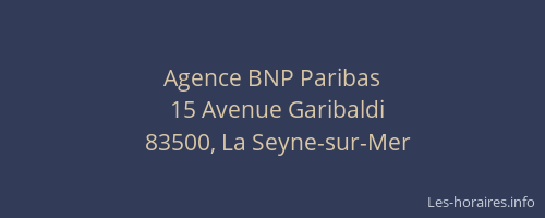 Agence BNP Paribas