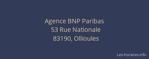 Agence BNP Paribas
