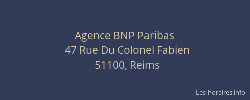 Agence BNP Paribas