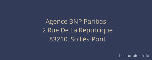 Agence BNP Paribas