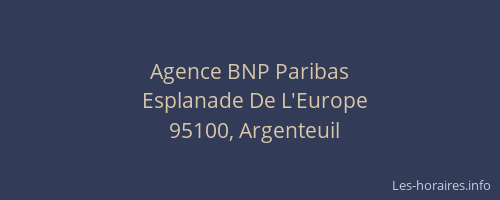 Agence BNP Paribas