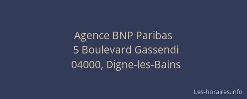 Agence BNP Paribas