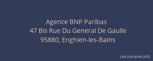 Agence BNP Paribas