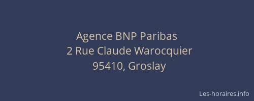 Agence BNP Paribas