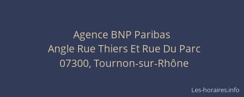 Agence BNP Paribas