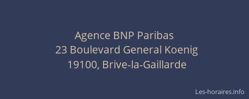 Agence BNP Paribas