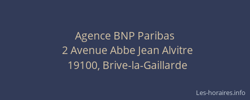 Agence BNP Paribas
