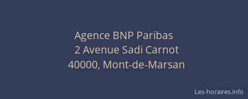 Agence BNP Paribas