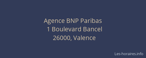 Agence BNP Paribas
