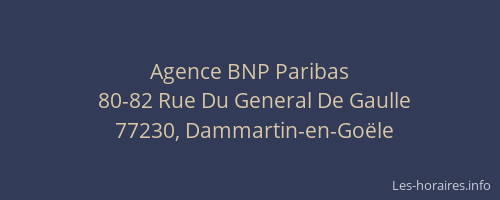 Agence BNP Paribas
