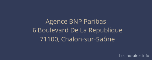 Agence BNP Paribas
