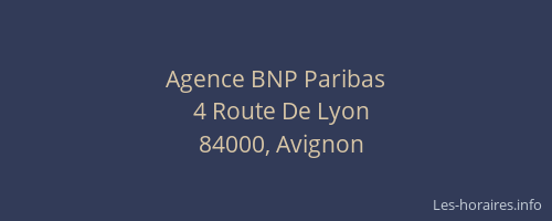 Agence BNP Paribas