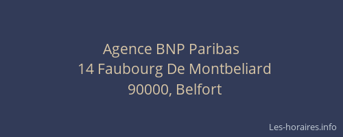 Agence BNP Paribas