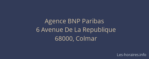Agence BNP Paribas