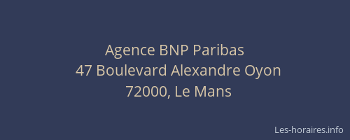 Agence BNP Paribas