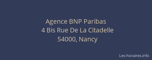 Agence BNP Paribas