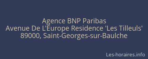 Agence BNP Paribas