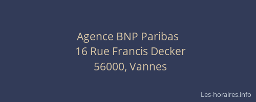 Agence BNP Paribas