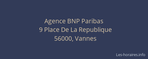 Agence BNP Paribas