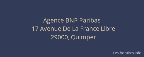 Agence BNP Paribas
