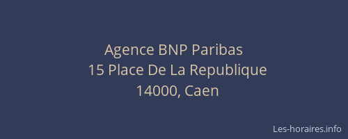Agence BNP Paribas