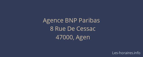 Agence BNP Paribas