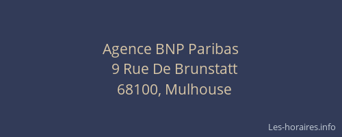 Agence BNP Paribas