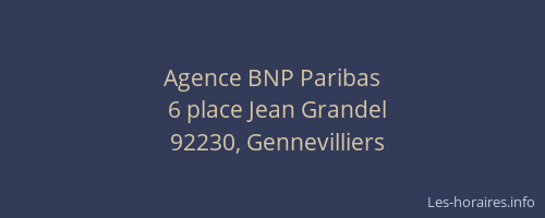Agence BNP Paribas