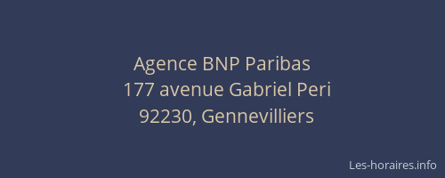 Agence BNP Paribas
