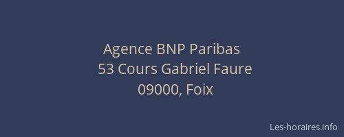 Agence BNP Paribas