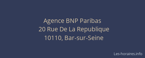 Agence BNP Paribas
