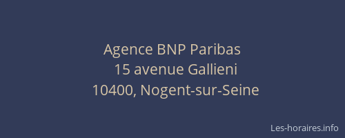Agence BNP Paribas