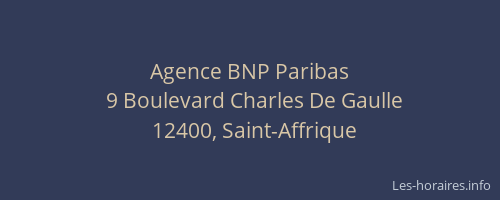 Agence BNP Paribas