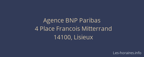 Agence BNP Paribas