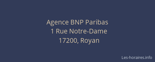 Agence BNP Paribas