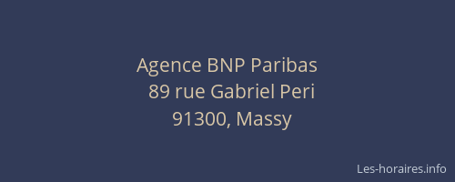 Agence BNP Paribas