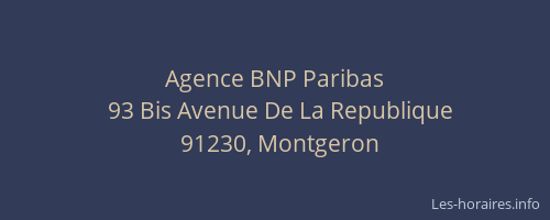 Agence BNP Paribas