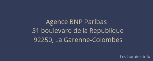 Agence BNP Paribas
