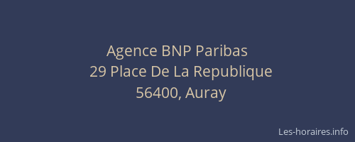 Agence BNP Paribas