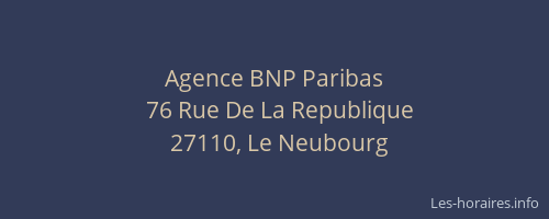 Agence BNP Paribas