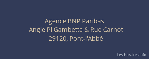 Agence BNP Paribas