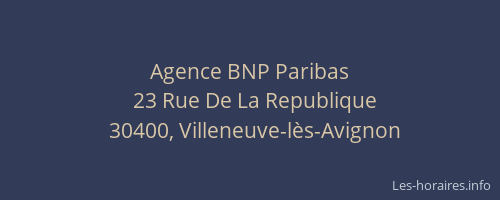 Agence BNP Paribas