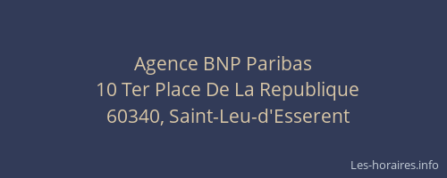 Agence BNP Paribas