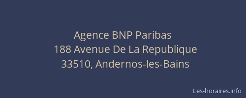 Agence BNP Paribas
