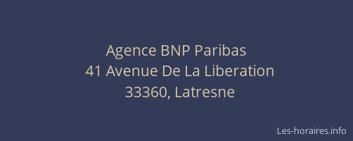 Agence BNP Paribas